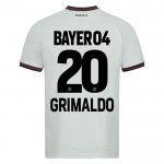 Günstige Fußballtrikots Bayer 04 Leverkusen Alejandro Grimaldo 20 Auswärtstrikot 2023-24 Kurzarm